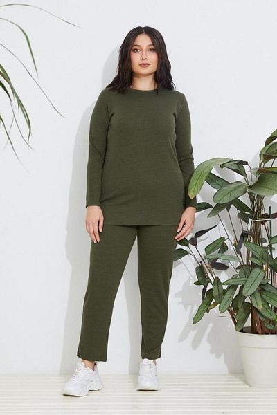 Freeista Khaki Big Corduroy Blouse and Single Blouse Set - Not