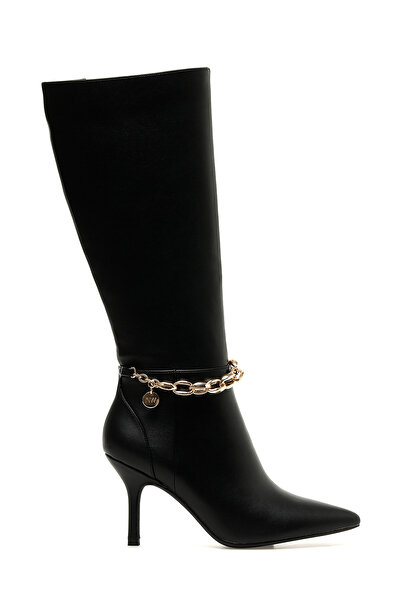 Nine West Cizme cu toc pentru femei DENAY 2PR negre