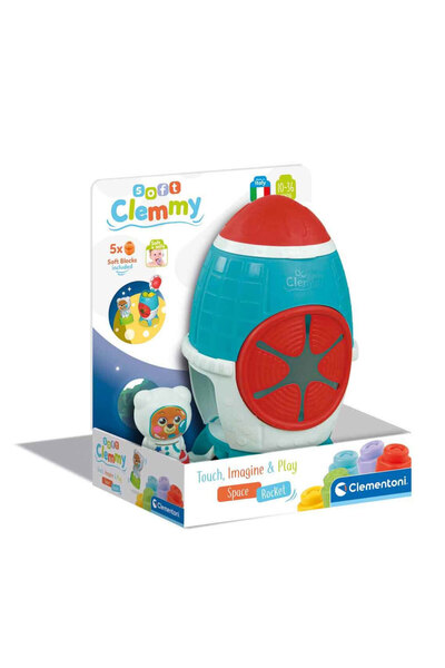 CLEMENTONI Baby Soft Clemmy Yumuşak Blok Duyusal Roket 17806