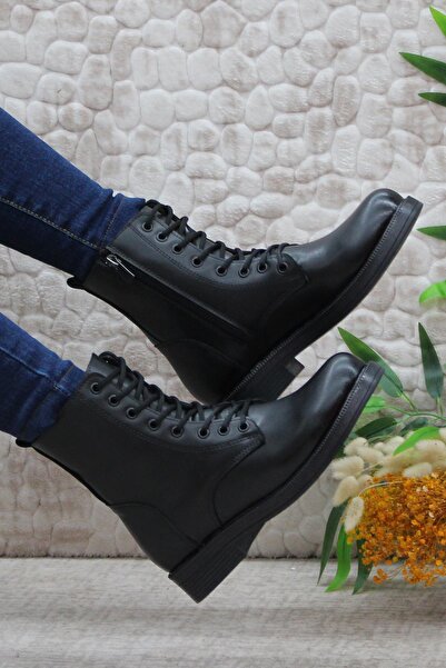 Mehmet Mete 0701 Kısa Postal Sıcak Astar Kaymaz Taban Kadın Bot