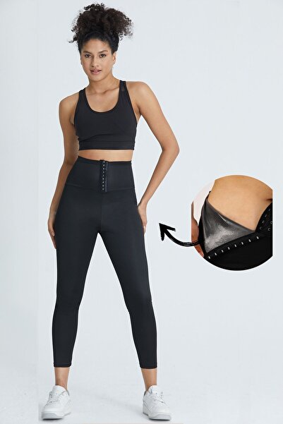 baruccafashion Agraflı / Kopçalı Korse Tayt Termal Sauna