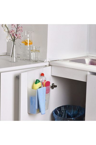 Emofom Hanging Cabinet Organizer Bathroom Kitchen Countertop Edge Practical Organizer