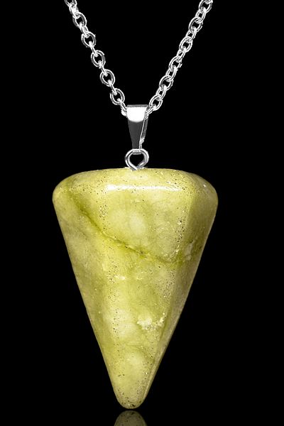 Tesbih Atölyesi Certified Pendulum Model Jade Stone Necklace