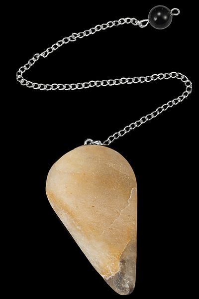 Tesbih Atölyesi Certified XL Raw Calcite Stone Pendulum (Pendulum)