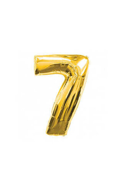 Acar Süs FOIL BALLOON FIGUR 7 GOLD 32INC 1 PIECE