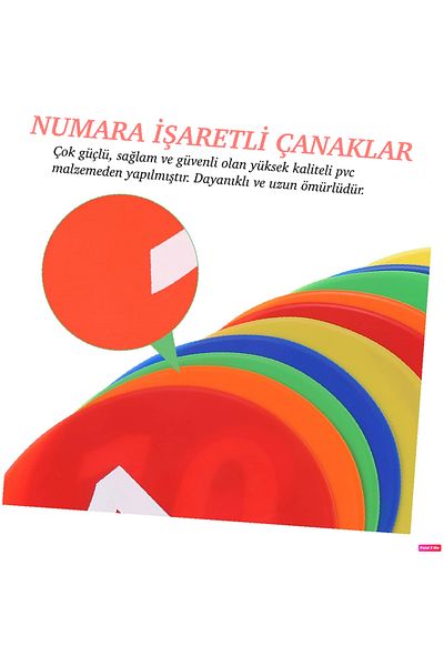 AVESSA CNK-10 طقم أطباق مطاطية مكون من 10 قطع طبق تدريب بسطح دائري غير قابل للانزلاق