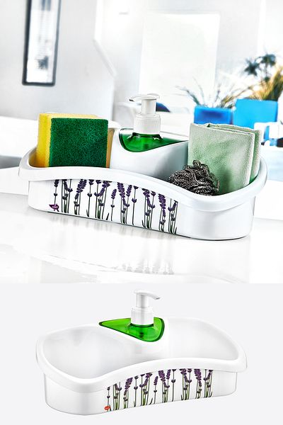 Emofom Daisy Sponge Chamber Kitchen & Bathroom Liquid Detergent Dispenser