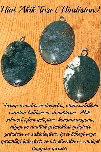 Tesbih Atölyesi Certified Oval Model XL Indian Agate Stone Necklace (India)