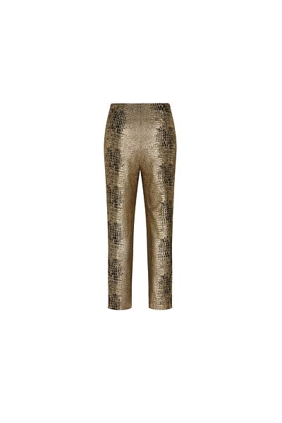 Just Like You Snake Patterned Gold Trousers