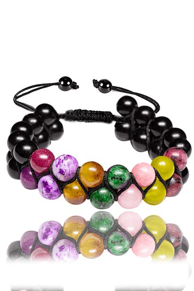 Tesbih Atölyesi Certified Pisces Natural Stone Bracelet - Macrame