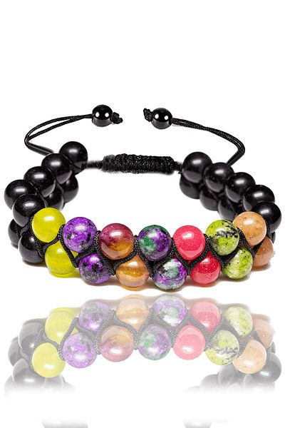 Tesbih Atölyesi Certified Aries Natural Stone Bracelet - Macrame