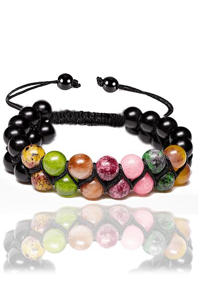 Tesbih Atölyesi Certified Leo Natural Stone Bracelet - Macrame