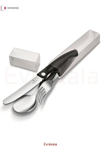Victorinox Evrekala Special Knife, Spoon and Fork Set Victorinox Table Dining Set 3 Pieces - Competent Evrekala - New Series