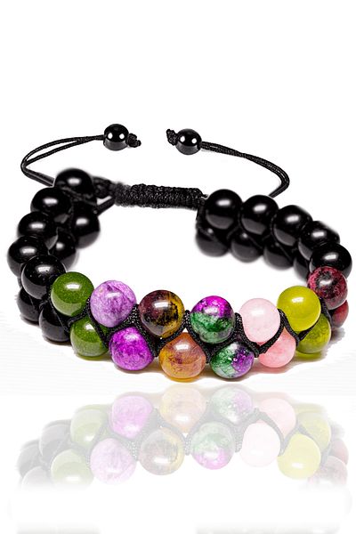 Tesbih Atölyesi Certified Virgo Natural Stone Bracelet - Macrame