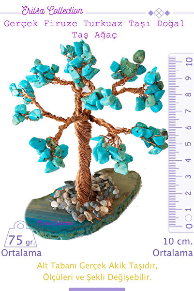 Tesbih Atölyesi Sertifikalı Gerçek Firuze (turkuaz) Doğal Taşı Ağaç - Akik Pl...