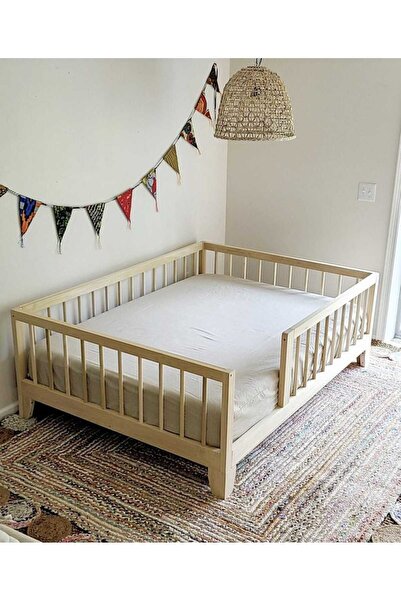 Akgül ev ve bahçe tekstil mobilya MONTESSORİ AHAP YATAK
