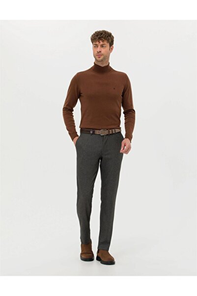 Pierre Cardin Slim Fit Balıkçı Yaka Basic Triko Kazak