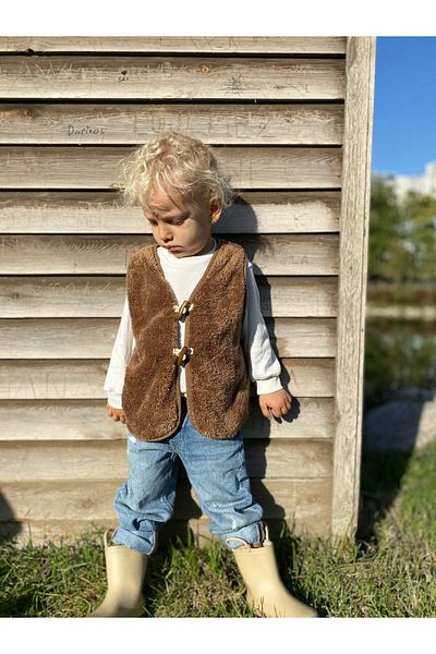 HONEYBUNNY Baby Kids Plush Vest