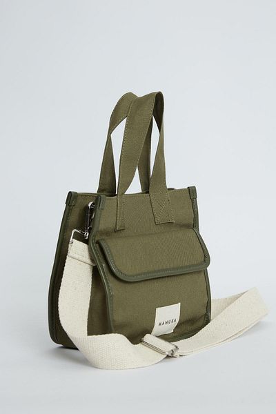 Manuka MINITASCHE AUS CANVAS MIT TASCHENDETAILS KHAKI
