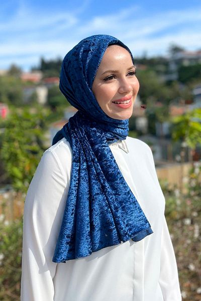Armine Şal tricotat Trend 1 - 06 - Albastru