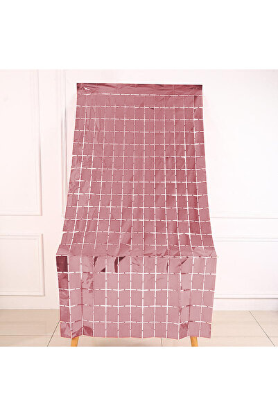 kidspartim Ornament de fundal cu model PötiKare roz metalizat 100x200 cm