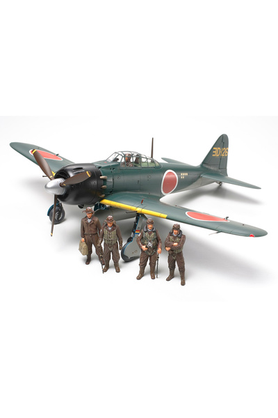 TAMIYA 1/48 Mitsubishi A6M5/5a Zero Fighter (Zeke) Plastik Uçak Maket Kiti, D...