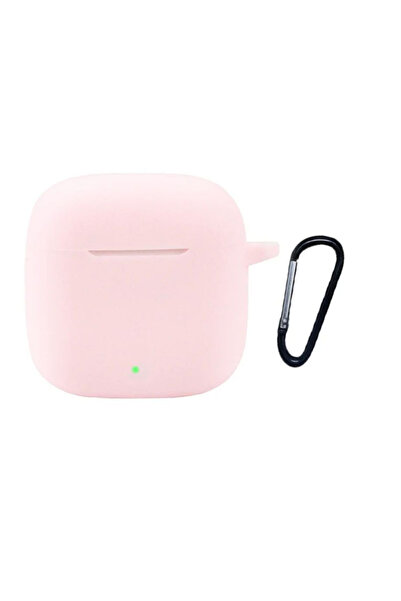 Gpack Huawei FreeBuds SE 2 Kılıf Model Uyumlu Mat Silikon Soft Kancalı SF7 Pembe
