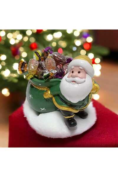 aldımbitti NOEL BABA YILBAŞI KONSEPT TEKLİ ÇEREZLİK ŞEKERLİK KALEMLİK SAKSI MUMLUK DEKORATİF OBJE