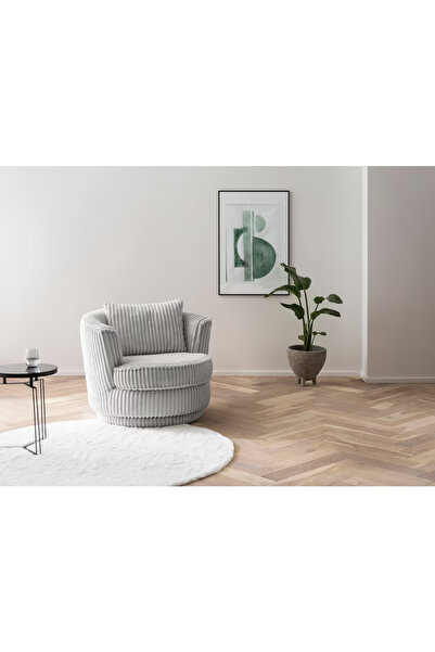 EMBA LUXURY NEHİR TEDDY KUMAŞ YUVARLAK BERJER