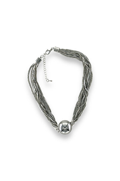 Finery by Nerrs İri topçuk çoklu zincir kolye