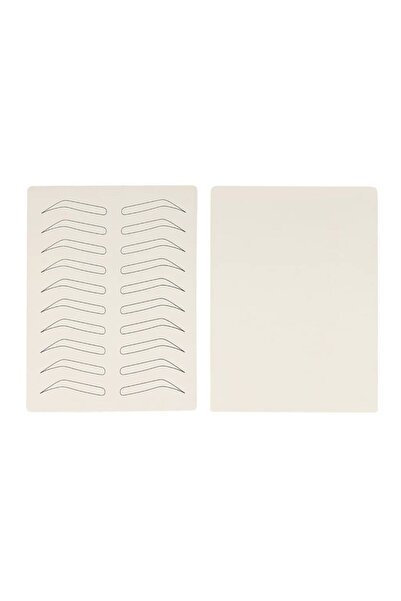 MRS NEF Kozmetik 5 قطع من اللاتكس للتدريب الدائم على المكياج وMicroblading - مع مسحوق وقالب للحواجب