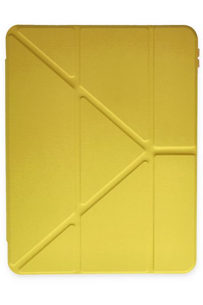 AQUA AKSESUAR 10.2 (8th generation) Compatible Case with Pen Compartment and Sleep Mode Smart Case - Light Yellow