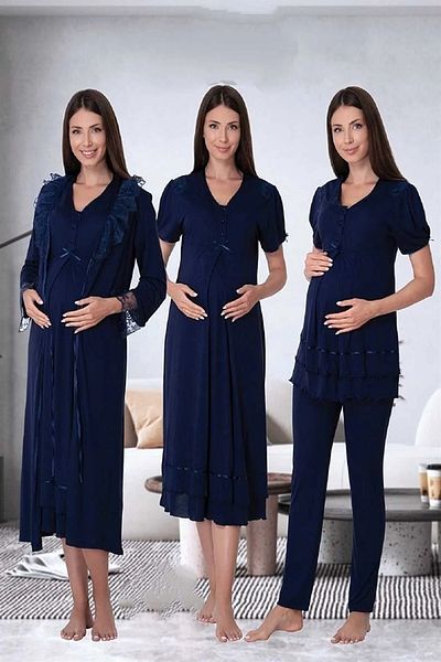 Effortt Maternity Set of 4 Navy Blue - 8026