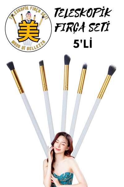 Modo Di Bellezza 5-dijelni profesionalni set mekanih teleskopskih četkica za ...