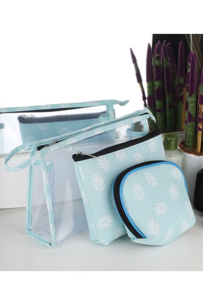 eryatex Women's Makeup Bag Set of 3 Makeup Organizer Organizer Travel Bag Zipper Wallet