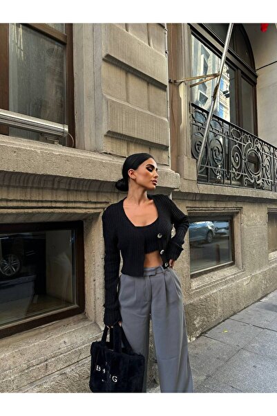 MY DEPO Σετ Ζακέτα Γυναικεία Πλεκτά