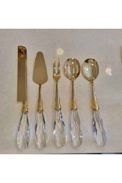 BULUTHOMEAKSESUAR 5 PARÇA DİAMOND SERVİS SETİ