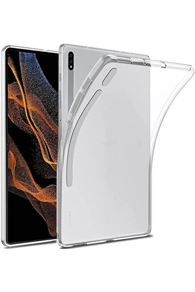 Nezih Case Samsung Galaxy Tab S8 Ultra SM-X900 Şeffaf Süper Silikon Arka Kapak