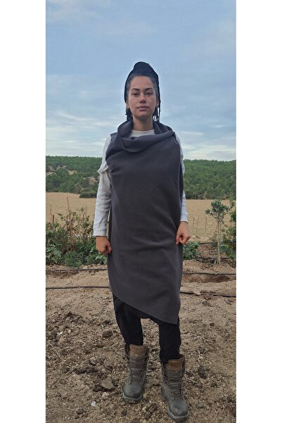 arslan deco Polar Yelek, Uzun Yelek, Antrasit Yelek Ceket