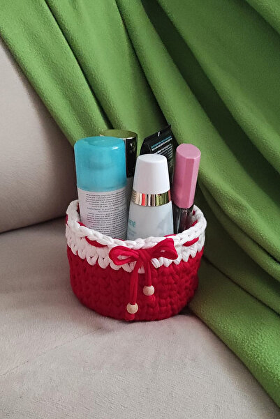 nftart.design حمام مصنوع يدويًا من القطن الممشط وسلة تنظيم متعددة الأغراض