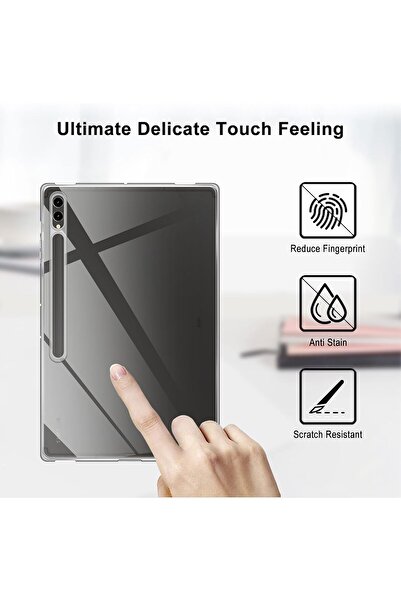 m.tk moveteck Galaxy S8/S9/S10 Ultra 14.6 Tablet Kılıfı Arkası Şeffaf Darbeye Dayanıklı Korumalı Kılıf SM-X930