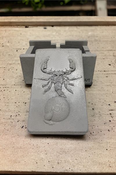 RocArt Home Scorpio Scorpio - Zodiac Series Concrete Ashtray