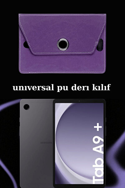 Fuchsia Galaxy Tab A9 Plus Compatible Universal 11 inch X210 Pu Leather Tablet Case with Stand