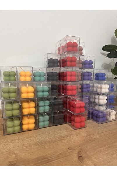 Linda Shop hediyelik mini bubble mum (63 adet)