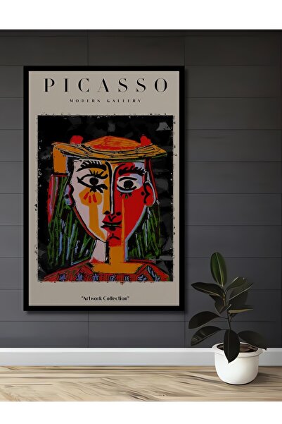Teona Ahşap Ahşap Picasso Modern Gallery Soyut Artwork Collection Tablo Çerçe...