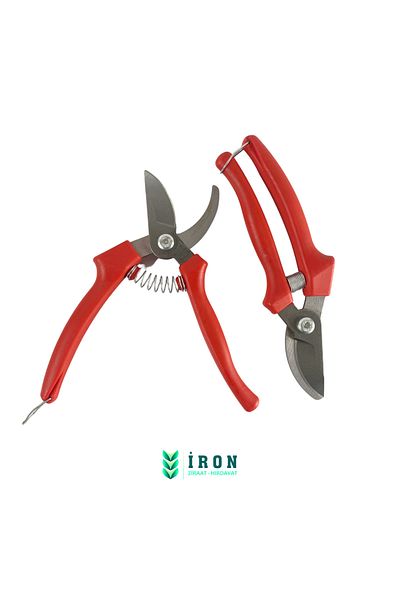 Aslankara Pruning Vineyard Grape Scissors Curved Red 21 cm (Mab)