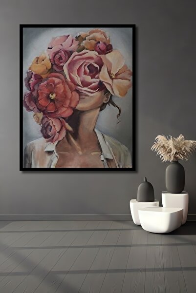 Teona Ahşap Ahşap Yüzümdeki Çiçekler Marcel Sanat Elmas Mozaik Tablo Çerçeve ...