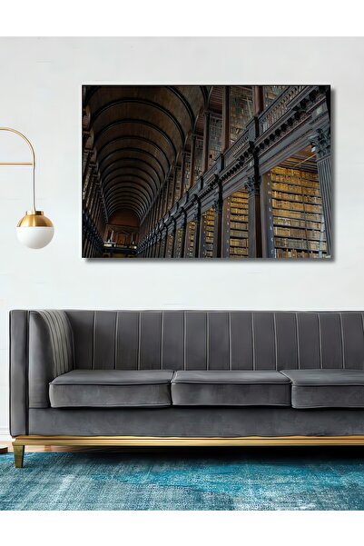 Teona Ahşap Dekoratif Ahşap Tablo Manzara Sanatı Okuma Odası 3 Boyutlu Şık Ya...