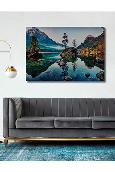 Teona Ahşap Dekoratif Doğa Manzaralı - Tek Parça Ahşap Tablo Şık Yatay Duvar ...