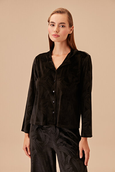 SUWEN Вальс Сорочка Комір Піжама Комплект